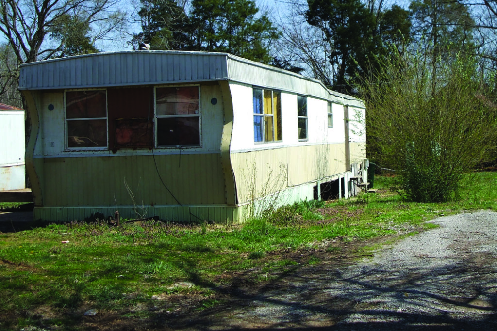 old mobile home